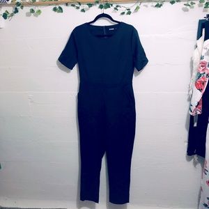 Missguided Navy Jumpsuit